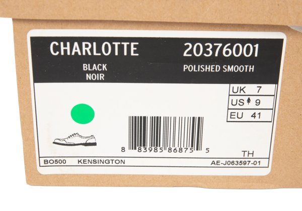 Dr.Martens CHARLOTTE Medallion Shoes Black Size UK7 (26cm)
