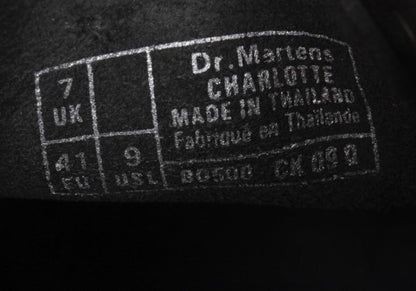 Dr.Martens CHARLOTTE Medallion Shoes Black Size UK7 (26cm)