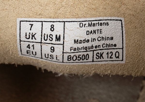 Dr.Martens DANTE Suede Sneakers Beige Size UK7 (26cm)