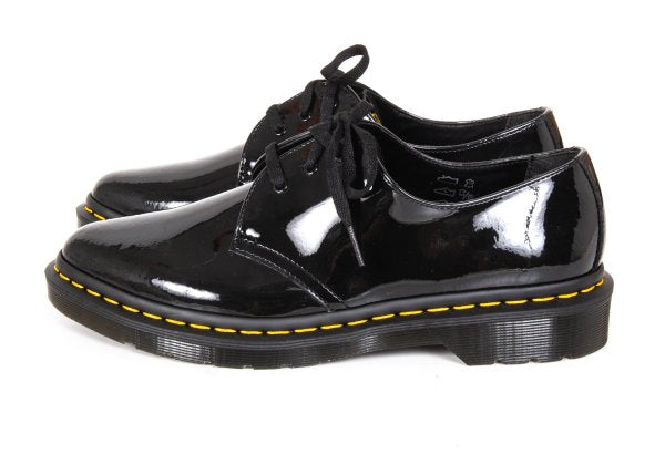 Dr.Martens DUPREE Patent Leather Shoes Black Sneakers Size UK7 (26cm)
