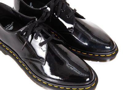 Dr.Martens DUPREE Patent Leather Shoes Black Sneakers Size UK7 (26cm)