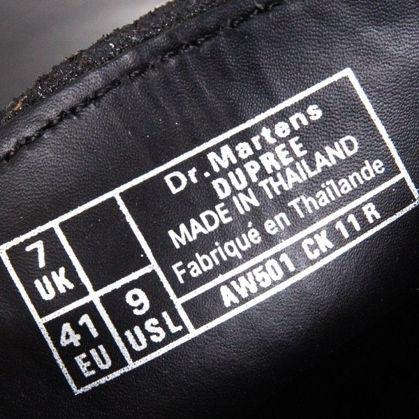 Dr.Martens DUPREE Patent Leather Shoes Black Sneakers Size UK7 (26cm)