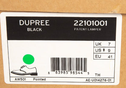 Dr.Martens DUPREE Patent Leather Shoes Black Sneakers Size UK7 (26cm)