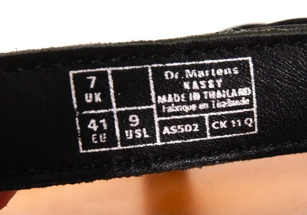 Dr.Martens KASSY Strap Design Sandals Black Size UK7 (26cm)