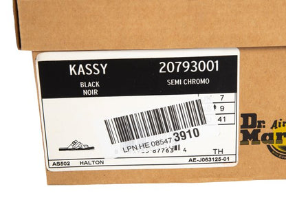 Dr.Martens KASSY Strap Design Sandals Black Size UK7 (26cm)