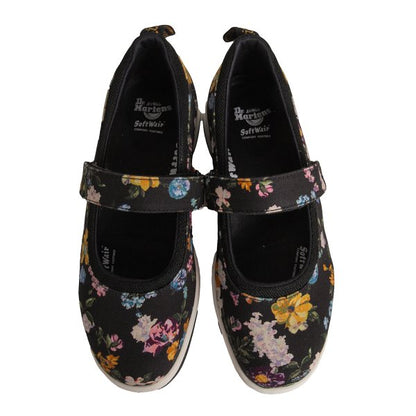 Dr.Martens ASKINS DF Floral Shoes Black Sneakers Size UK7 (26cm)