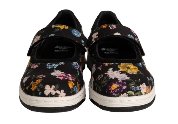 Dr.Martens ASKINS DF Floral Shoes Black Sneakers Size UK7 (26cm)