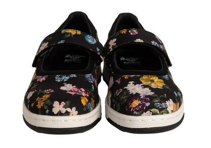 Dr.Martens ASKINS DF Floral Shoes Black Sneakers Size UK7 (26cm)