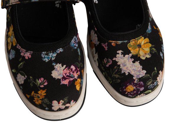 Dr.Martens ASKINS DF Floral Shoes Black Sneakers Size UK7 (26cm)