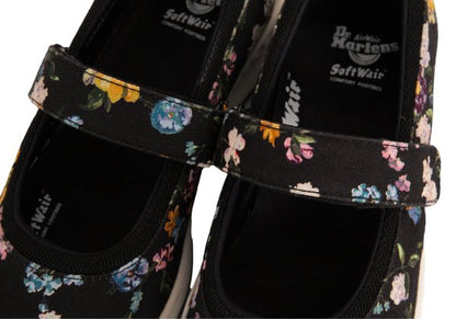 Dr.Martens ASKINS DF Floral Shoes Black Sneakers Size UK7 (26cm)