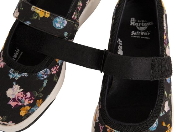 Dr.Martens ASKINS DF Floral Shoes Black Sneakers Size UK7 (26cm)
