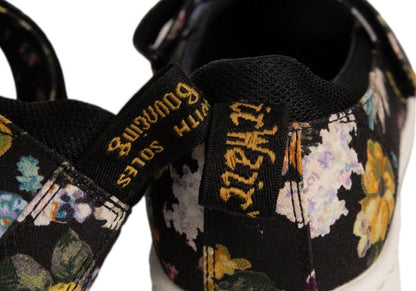 Dr.Martens ASKINS DF Floral Shoes Black Sneakers Size UK7 (26cm)