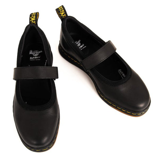 Dr.Martens ASKINS Mary Jane Black Leather Sneakers Size UK7 (26cm)