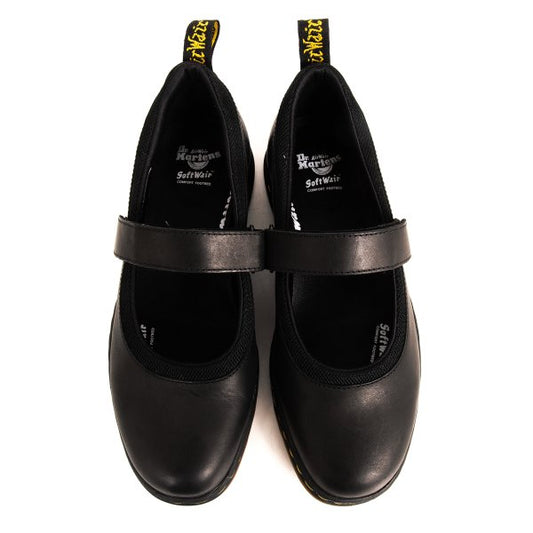 Dr.Martens ASKINS Mary Jane Black Leather Sneakers Size UK7 (26cm)