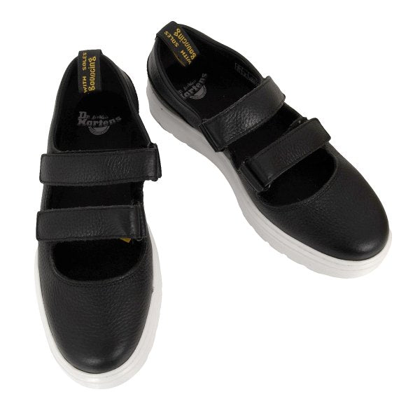 Dr.Martens MAE Velcro Mary Jane Shoes Black Sneakers Size UK7 (26cm)