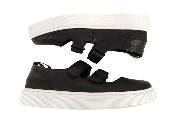 Dr.Martens MAE Velcro Mary Jane Shoes Black Sneakers Size UK7 (26cm)