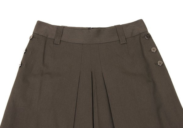 yoshie inaba Cotton Rayon Box Pleat Midi Skirt Size 11