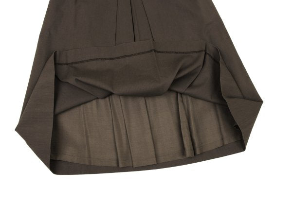 yoshie inaba Cotton Rayon Box Pleat Midi Skirt Size 11