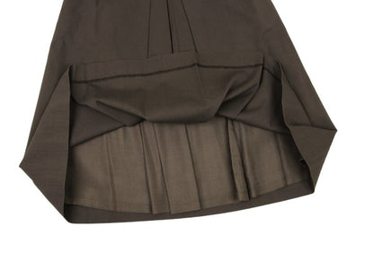 yoshie inaba Cotton Rayon Box Pleat Midi Skirt Size 11