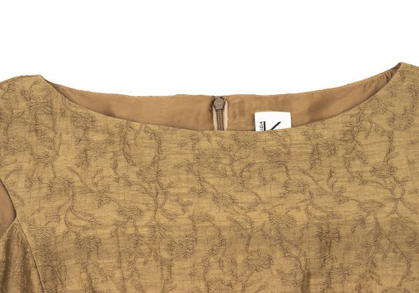 K OF KRIZIA Arabesque Jacquard Dress Camel Size 40