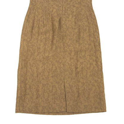 K OF KRIZIA Arabesque Jacquard Dress Camel Size 40
