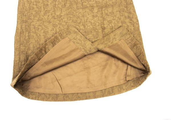K OF KRIZIA Arabesque Jacquard Dress Camel Size 40