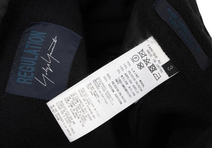 REGULATION yohji yamamoto Wool Blend Pants Black Size 3