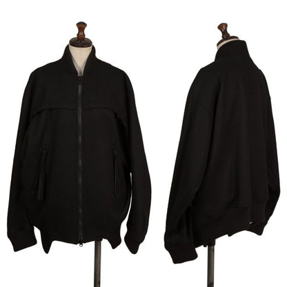 Ground Y Melton Wool Inside-Out Zip Jacket Black Size 3