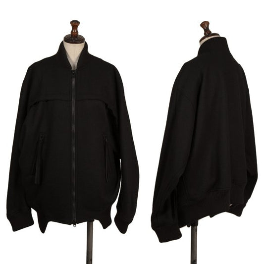 Ground Y Melton Wool Inside-Out Zip Jacket Black Size 3