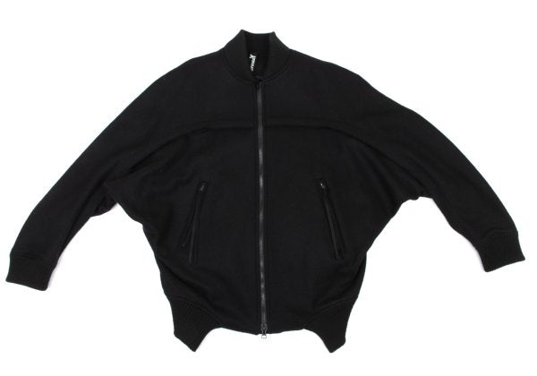 Ground Y Melton Wool Inside-Out Zip Jacket Black Size 3
