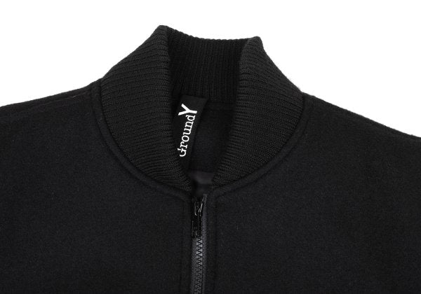Ground Y Melton Wool Inside-Out Zip Jacket Black Size 3