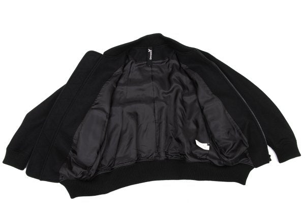 Ground Y Melton Wool Inside-Out Zip Jacket Black Size 3