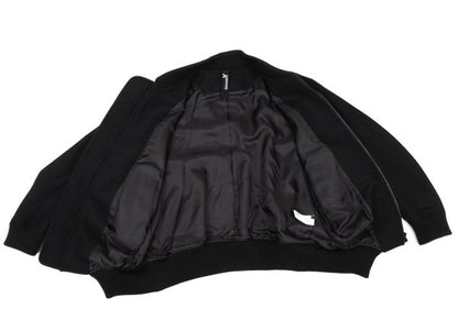 Ground Y Melton Wool Inside-Out Zip Jacket Black Size 3