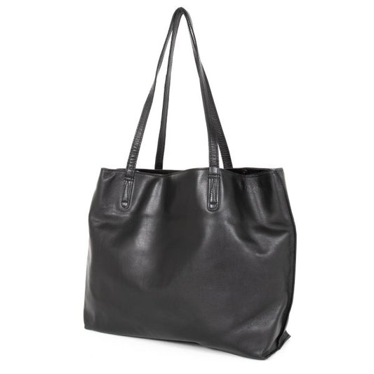 BLACK Scandal Yohji Yamamoto x BACKLASH Cow Handbag Black