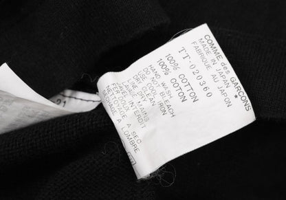 COMME des GARCONS Cotton Y-Sleeve T-Shirt Black Size S