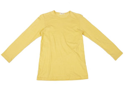 COMME des GARCONS Cotton Long Sleeve Top Yellow Size M