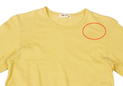 COMME des GARCONS Cotton Long Sleeve Top Yellow Size M