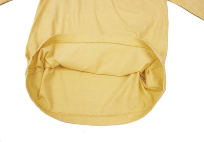 COMME des GARCONS Cotton Long Sleeve Top Yellow Size M