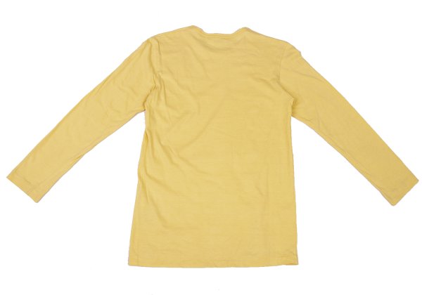 COMME des GARCONS Cotton Long Sleeve Top Yellow Size M