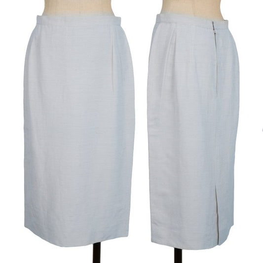 yoshie inaba Silk Linen Nep Midi Skirt Light Blue Size 9