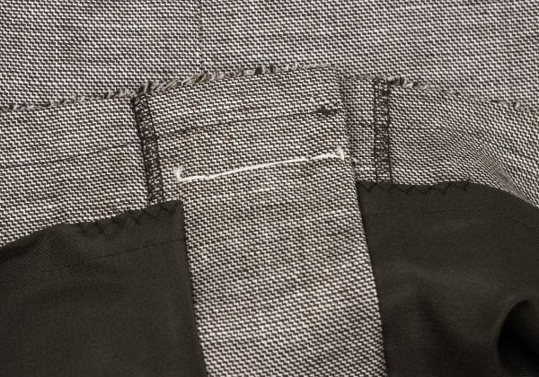 yoshie inaba Linen Blend Fringe Taping Skirt Brown Size 9