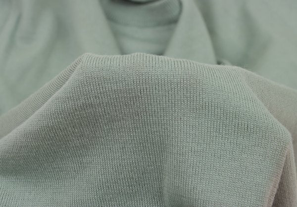 YOSHIE INABA Silk Scarf Print Panel Sweater Green Size M