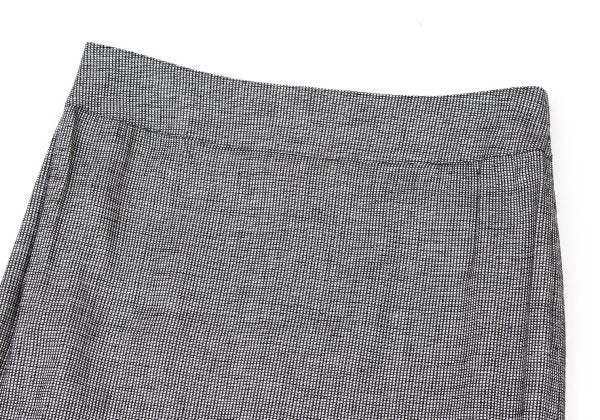 YOSHIE INABA Linen Blend Back Slit Skirt Black Size 9