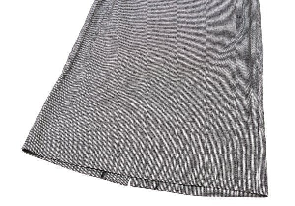 YOSHIE INABA Linen Blend Back Slit Skirt Black Size 9
