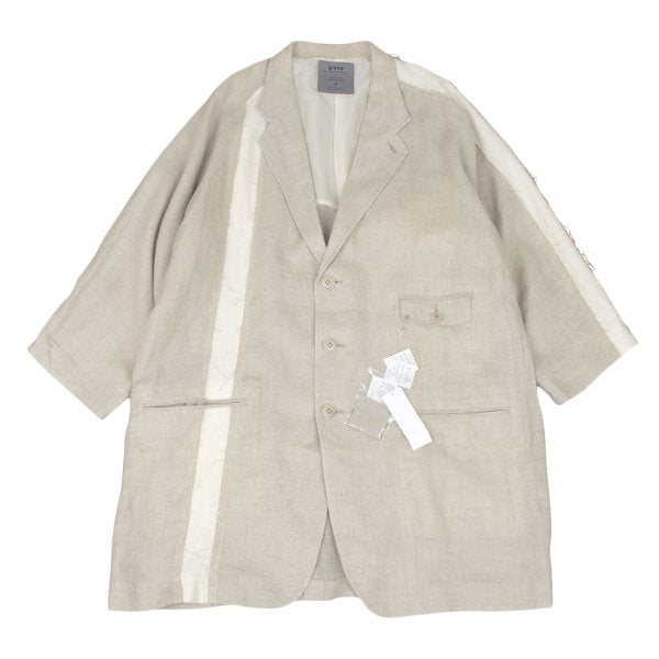 S'YTE Linen Panel Detail Jacket Beige Size 3