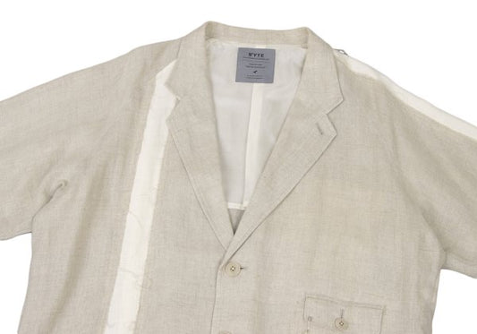 S'YTE Linen Panel Detail Jacket Beige Size 3