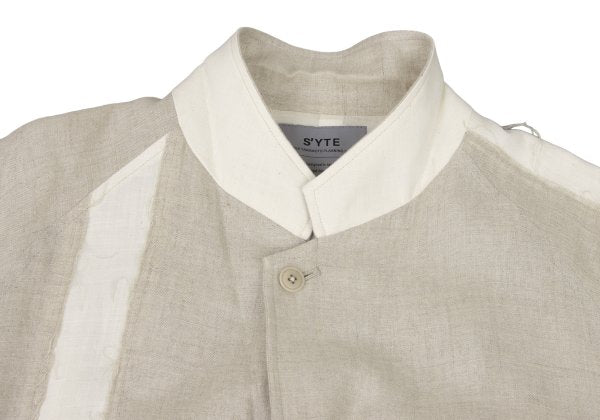 S'YTE Linen Panel Detail Jacket Beige Size 3