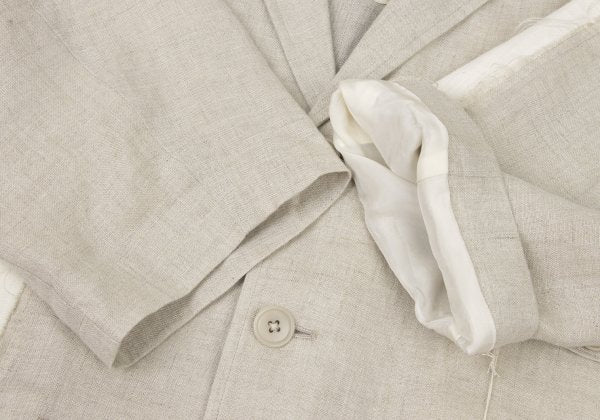 S'YTE Linen Panel Detail Jacket Beige Size 3