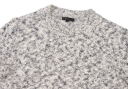Theory Cotton Blend 3/4 Sleeve Knit Sweater White Size S