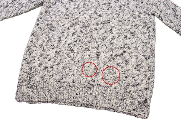 Theory Cotton Blend 3/4 Sleeve Knit Sweater White Size S